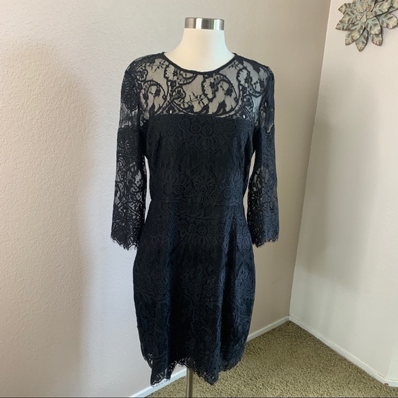BB Dakota Lace Dress Black Size 10 - Picture 1 of 13